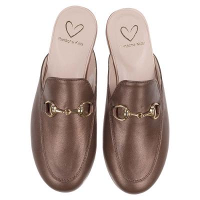 Picture of Panache Girls Slip On Snaffle Loafer - Mestizo Caffe 