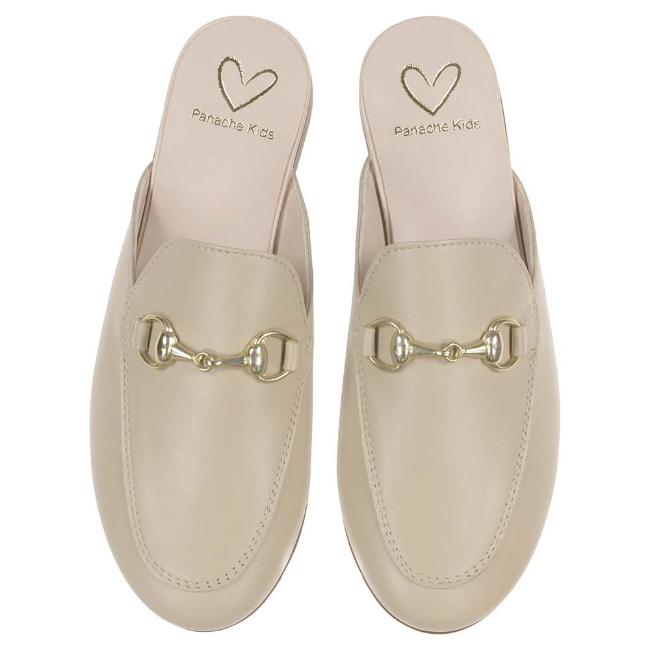 Picture of Panache Girls Slip On Snaffle Loafer - Mestizo Beige