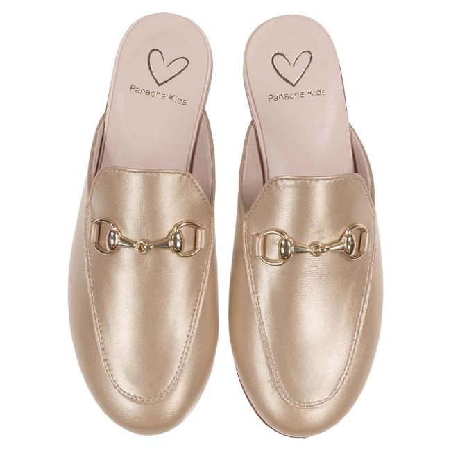 Picture of Panache Girls Slip On Snaffle Loafer - Mestizo Gold