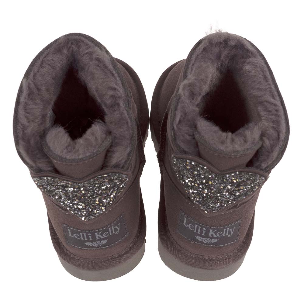 Lelli Kelly Isabella Girls Sheepskin Ankle Boot Grey