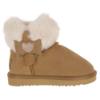 Picture of Lelli Kelly Olivia Girls diamante Heart Sheepskin Ankle Boot - Chestnut