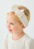 Picture of Abel & Lula Baby Girls Big Bow Velvet Headband - Ivory