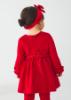 Picture of Abel & Lula Baby Girls Long Sleeve Velvet Dress - Red