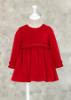 Picture of Abel & Lula Baby Girls Long Sleeve Velvet Dress - Red