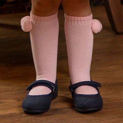 Picture of Meraki Bimbi Knee High Pom Pom Socks - Pink