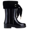 Picture of Igor Campera Velvet Cuff Ribbon Tie Rainboot - Black