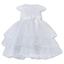 Picture of Sarah Louise Girls Tiered Occasion Dress - White