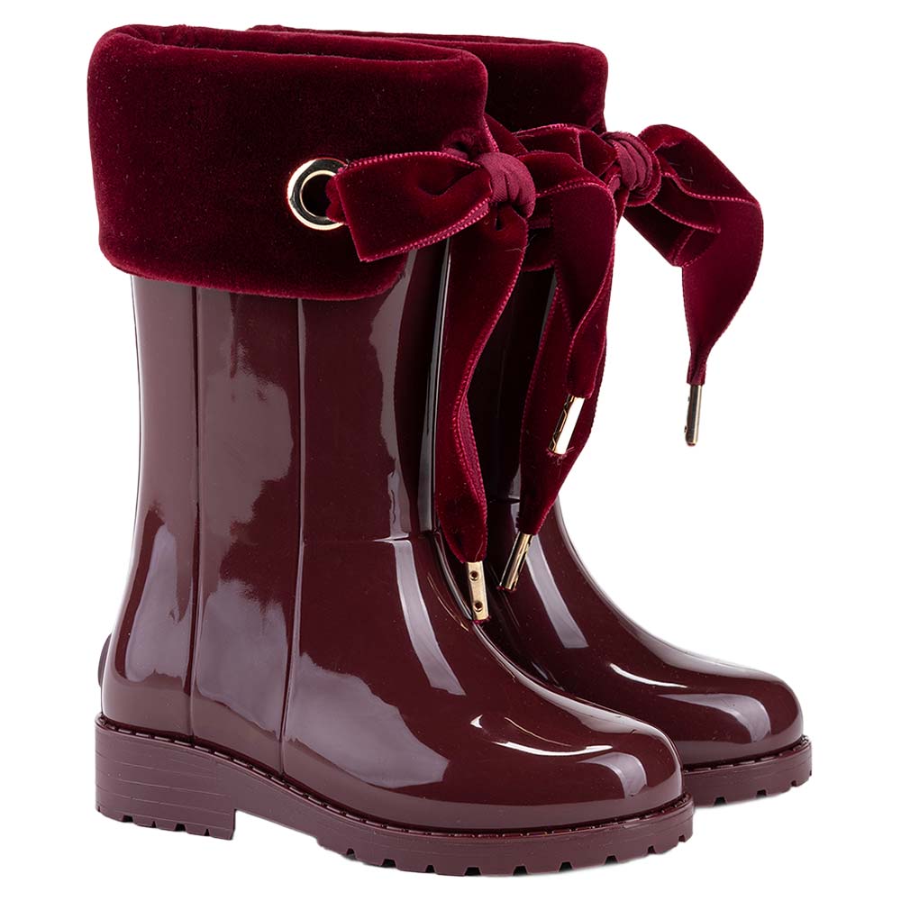 Burgundy wellies top