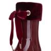 Picture of Igor Campera Velvet Cuff Ribbon Tie Rainboot - Burgundy