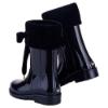 Picture of Igor Campera Velvet Cuff Ribbon Tie Rainboot - Navy Blue