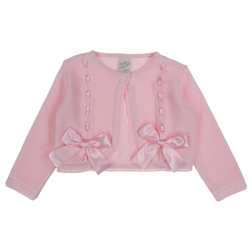 Pink discount satin cardigan