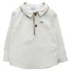 Picture of Foque Baby Boys Shirt & Check Pants Set - Beige