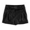 Picture of Abel & Lula  Girls Tulle Blouse & Leathered Shorts Set - Ivory Black 