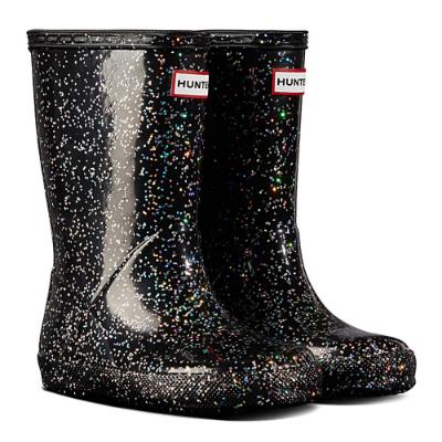 Picture of Hunter Little Kids First Classic Giant Glitter Rainboots - Black 