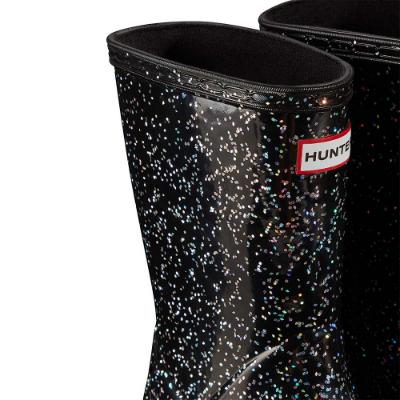 Picture of Hunter Little Kids First Classic Giant Glitter Rainboots - Black 