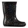 Picture of Hunter Little Kids First Classic Giant Glitter Rainboots - Black 