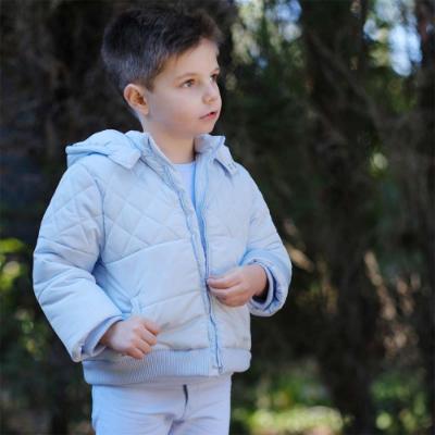Picture of Tutto Piccolo Boys Padded Coat With Detachable Hood - Blue