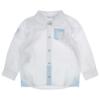 Picture of Tutto Piccolo Boys Shirt Shorts Socks X 3 Set - White Pale Blue