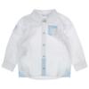 Picture of Tutto Piccolo Boys Shirt Shorts Socks X 3 Set - White Pale Blue
