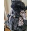 Picture of Meriche Alta Costura Hooded Russia III Girls Coat - Black