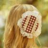 Picture of  Meriche Alta Costura Polka Dress Hair Clip Set X 2  - Brown