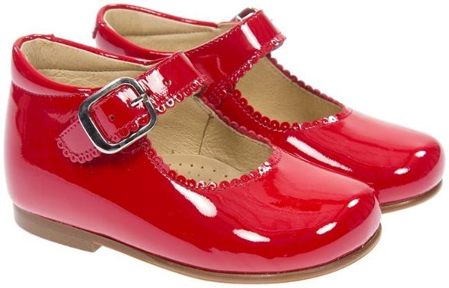 Picture of Panache Baby Girls High Back Shoe - Red Patent 