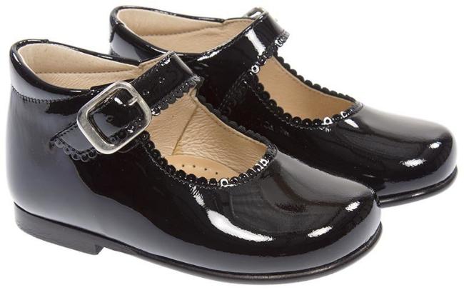 Picture of Panache Baby Girls High Back Shoe - Black Patent