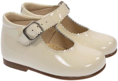 Picture of Panache Baby Girls High Back Shoe -Beige Cream Patent 