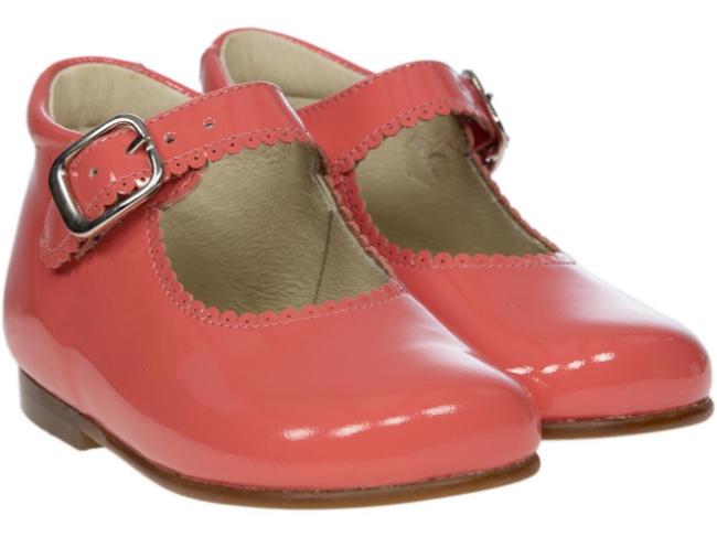 Picture of Panache Baby Girls High Back Shoe - Coral Pink