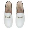 Picture of Panache Girls Sling Back Snaffle Loafer - White Leather 