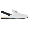 Picture of Panache Girls Sling Back Snaffle Loafer - White Leather 