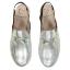 Picture of Panache Girls Sling Back Snaffle Loafer - Metallic Silver Leather 