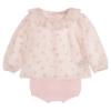 Picture of Wedoble Baby Girls Blouse Jampant Set - Rose Pink Floral