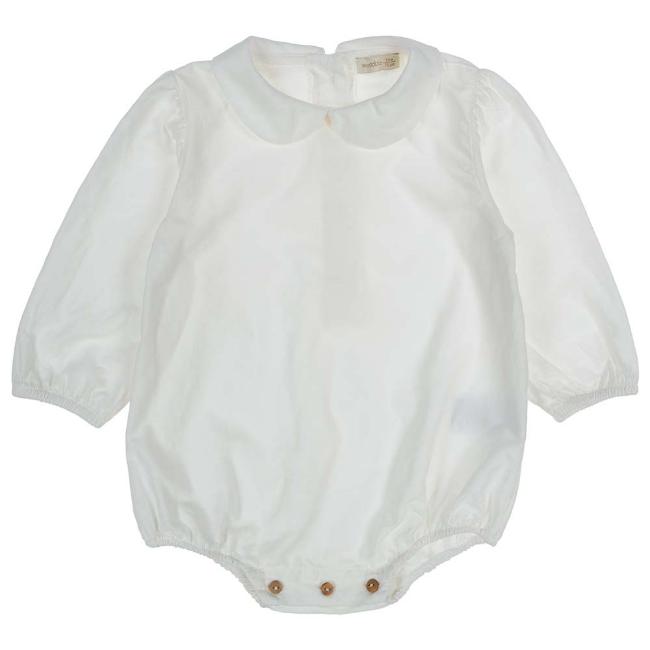 Picture of Wedoble Baby Long Sleeve Needlecord Bodysuit - Ivory