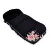 Picture of Monnalisa Leclerc Floral Footmuff - Black