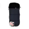 Picture of Monnalisa Leclerc Floral Footmuff - Black