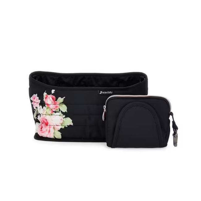 Picture of Monnalisa Leclerc Floral Stroller Organiser - Black