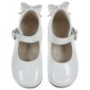 Picture of Panache Baby Girls High Back Bow Shoe - White Patent 