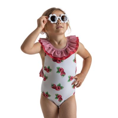 Picture of Meia Pata Girls Seychelles Raspberries Swimsuit - White Pink