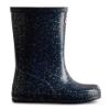 Picture of Hunter Little Kids First Classic Giant Glitter Rainboots - Valtameri Blue