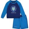 Picture of Mitch & Son Kaleb King Of The Jungle Lion Sweat Short Set - Bright Blue 