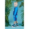 Picture of Mitch & Son Kaleb King Of The Jungle Lion Sweat Short Set - Bright Blue 