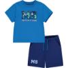 Picture of Mitch & Son Kian King Of The Jungle MS Logo Jersey Short Set - Bright Blue 