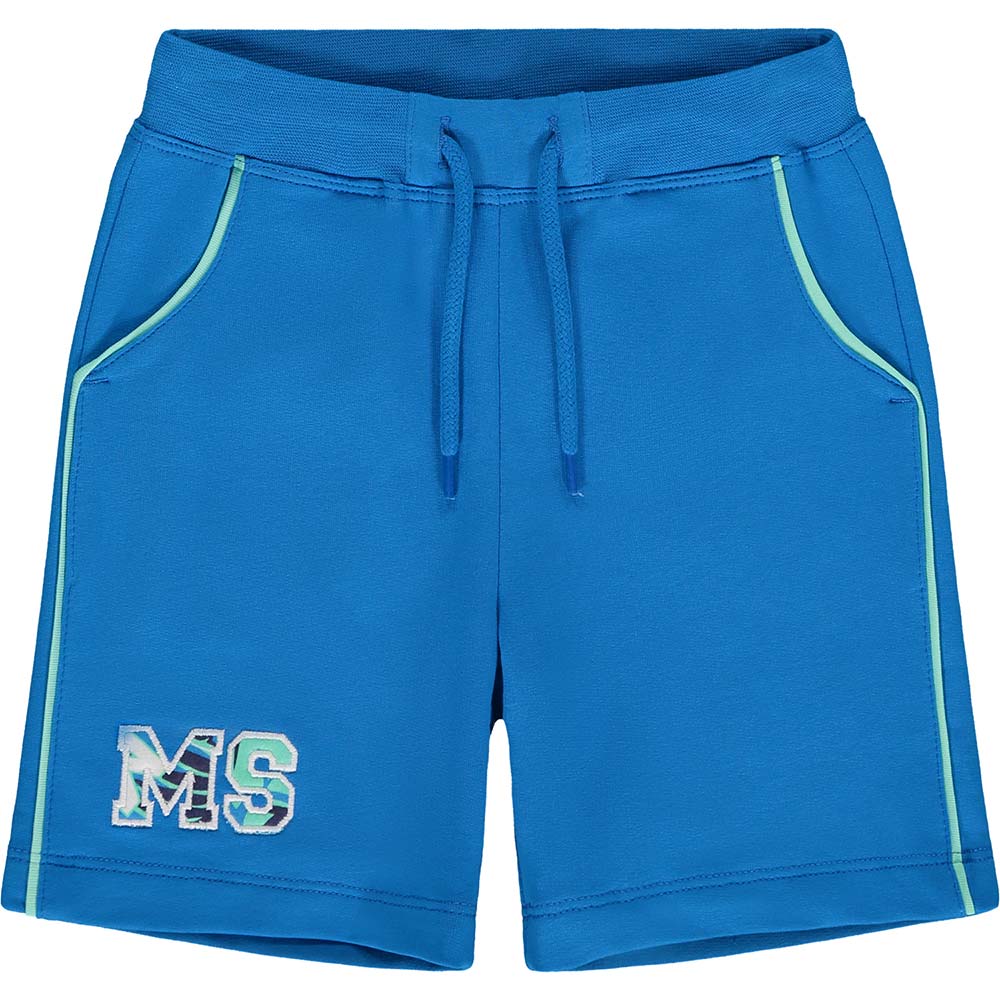 Mitch Son Kirk King Of The Jungle Sweat Short With Piping Blue Navy