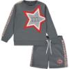 Picture of Mitch & Son Leonardo A Summer Star Sweatshirt Set - Dark Grey