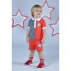 Picture of Mitch & Son Lawson A Summer Star Polo Set - Red Sunset