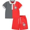 Picture of Mitch & Son Lawson A Summer Star Polo Set - Red Sunset