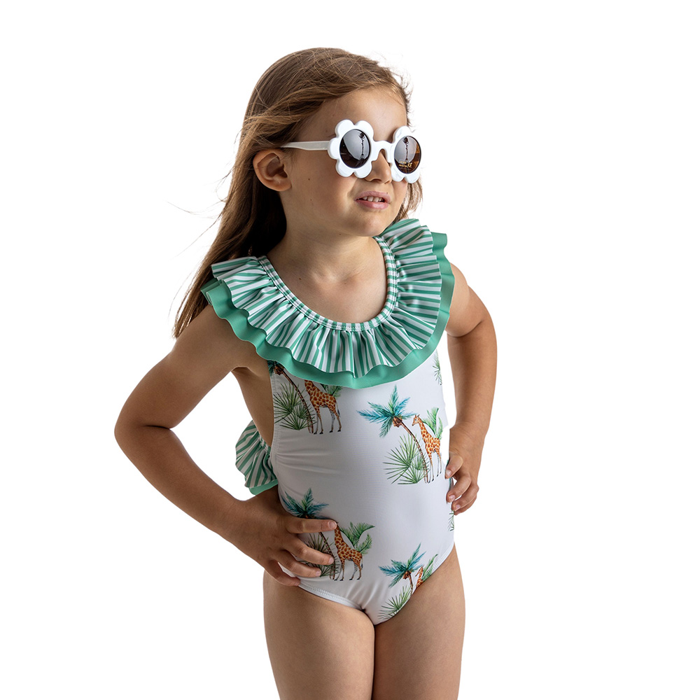 Meia Pata Girls Flowers Swimming Costume – The Wardrobe Childrens Boutique