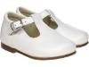 Picture of Panache Toddler T Bar Shoe - White Leather