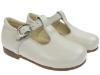 Picture of Panache Toddler T Bar Shoe - Ice Grey Leather 